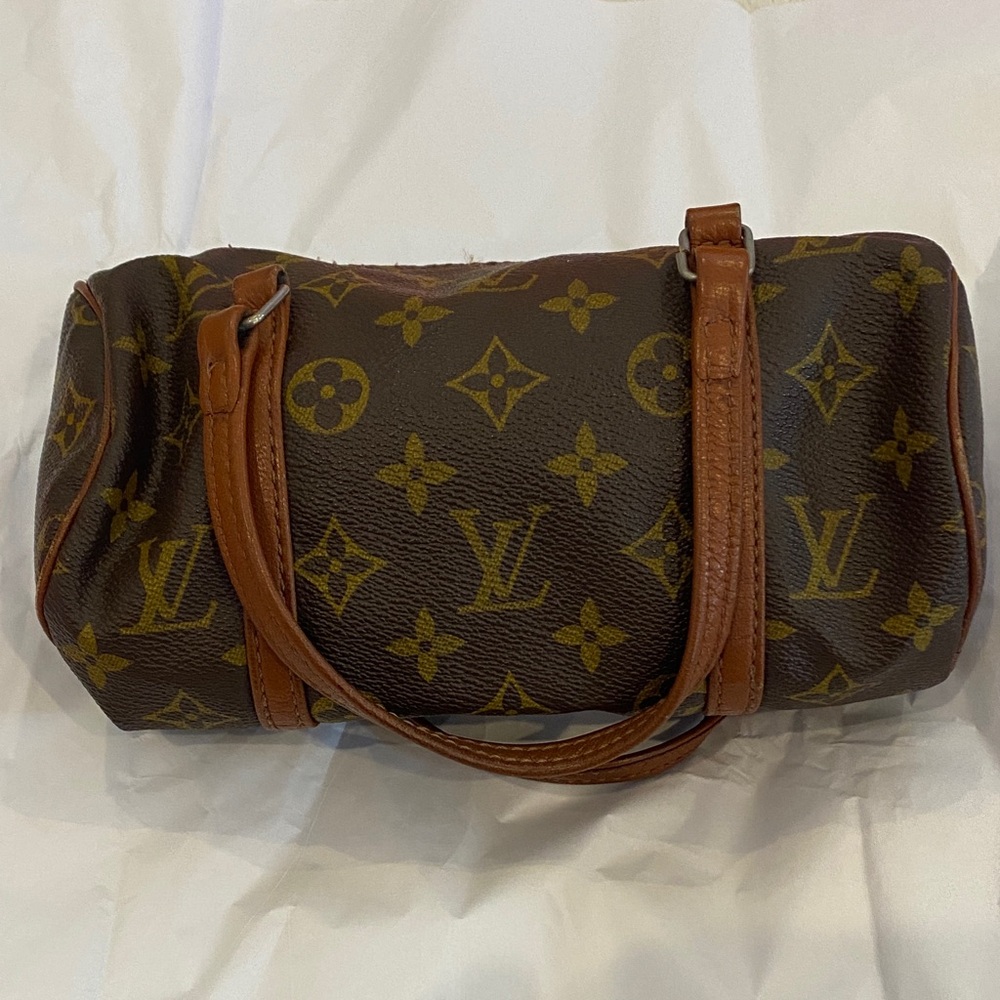Louis Vuitton Brown and Gold Monogram Satchel - Picture 2 of 7
